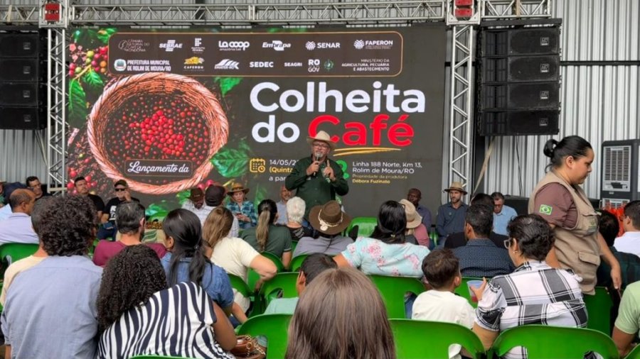 Idaron destaca avanços na defesa fitossanitária durante abertura da colheita do café em Rondônia