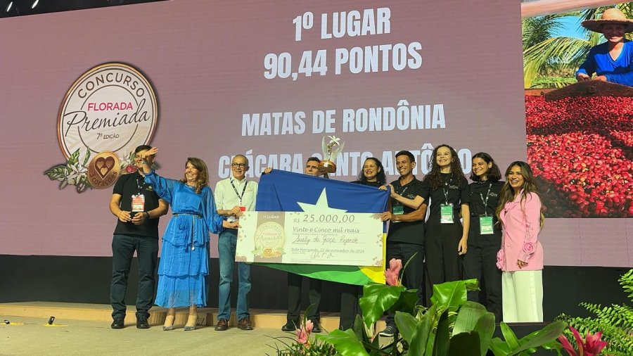 Rondônia domina pódio no Florada Premiada e reafirma liderança na cafeicultura nacional